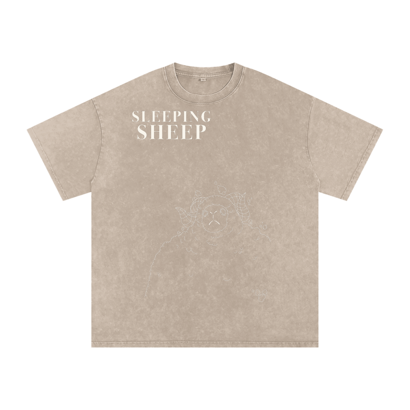 Sleeping Sheep Washed T-Shirt